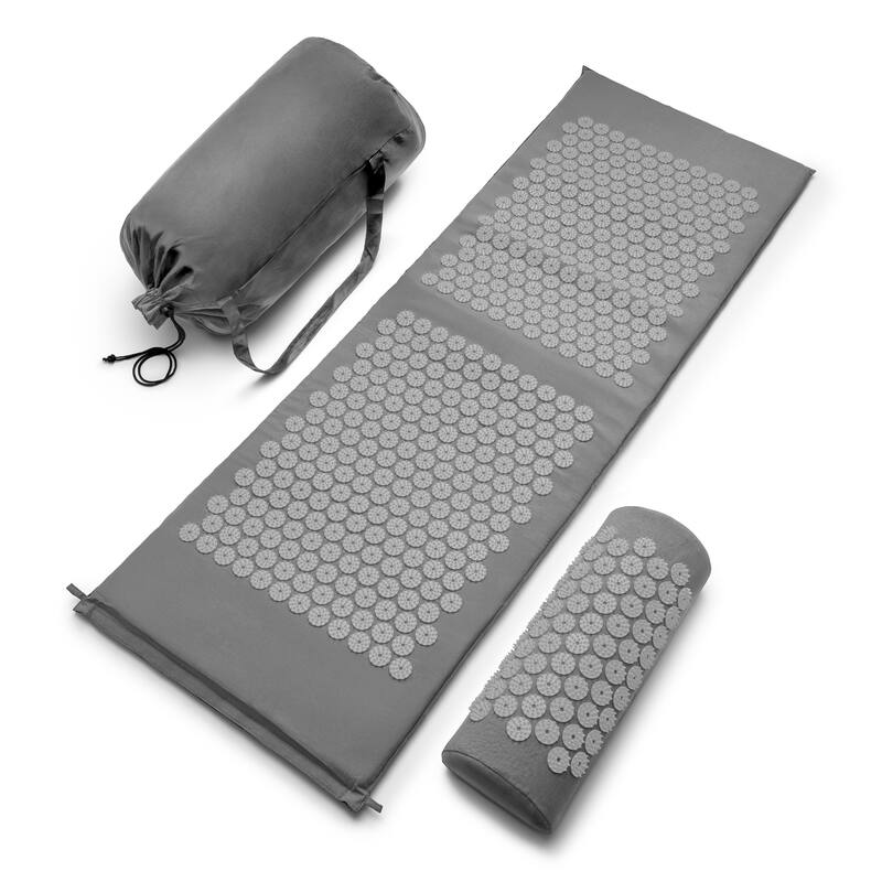 Sivan Health And Fitness Deluxe Acupressure Mat & Pillow Combo Set - Includes Carry Bag - 51" L x 17.5" W x 4" H
