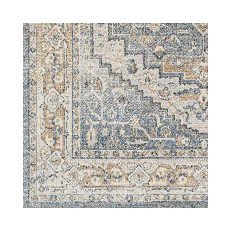 Livabliss Lillian Traditional Medallion Washable Area Rug