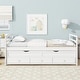 preview thumbnail 8 of 18, Twin Size Pine Wood Bed Kids Daybed Storage Bed with Trundle Bed, 3 Storage Drawers, Headboard and Footboard for Children's Room