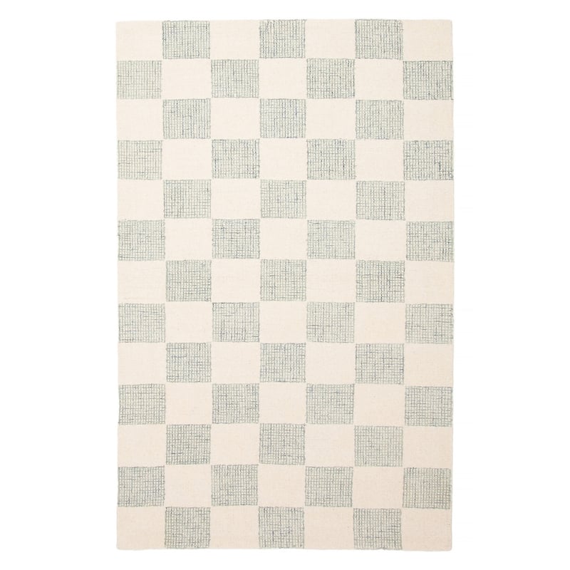 ECARPETGALLERY Hand Tufted Timeless Cream Wool Rug - 5'0 x 7'10 - Cream - 5'0 x 7'10
