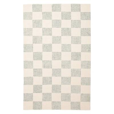 ECARPETGALLERY Hand Tufted Timeless Cream Wool Rug - 5'0 x 7'10