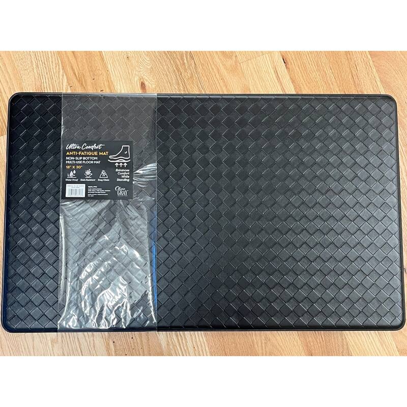 Anti-Fatigue Emboss Mat 18" x 30" - Black