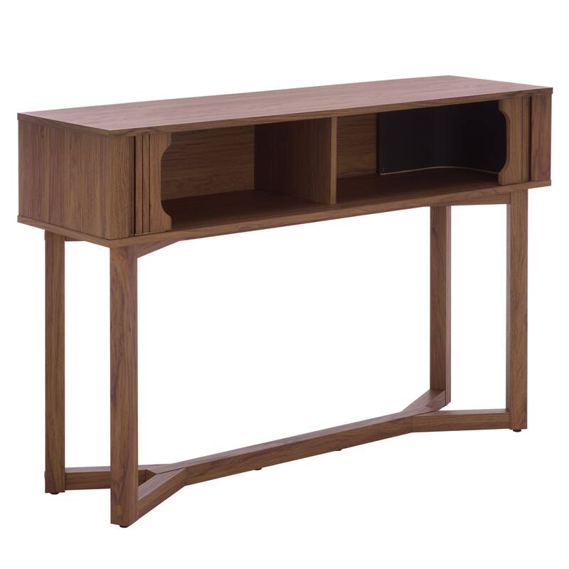 SAFAVIEH Home Ilyum Tambour Door Console Table - 47"W x 14"D x 32"H