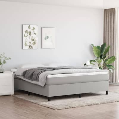 vidaXL Bed Frame Box Spring Platform Bed Mattress Foundation Bedroom Fabric
