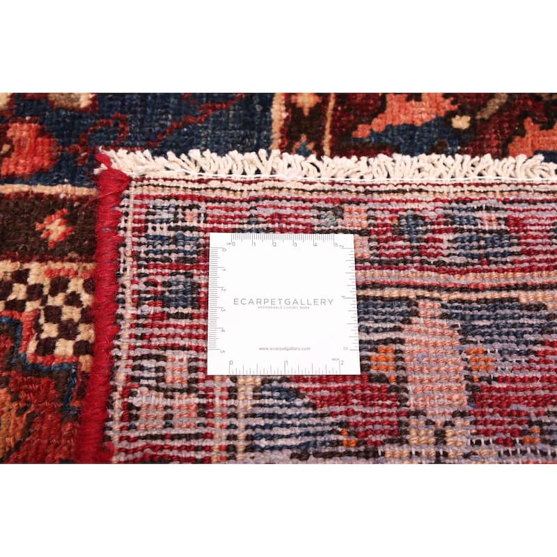 ECARPETGALLERY Hand-knotted Kayseri Vintage Dark Red Wool Rug - 5'3 x 10'1