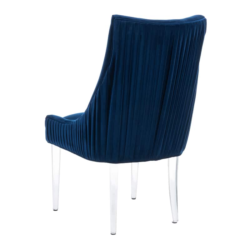 SAFAVIEH Couture Vesile Acrylic Leg Dining Chair - 22"W x 28"D x 38"H