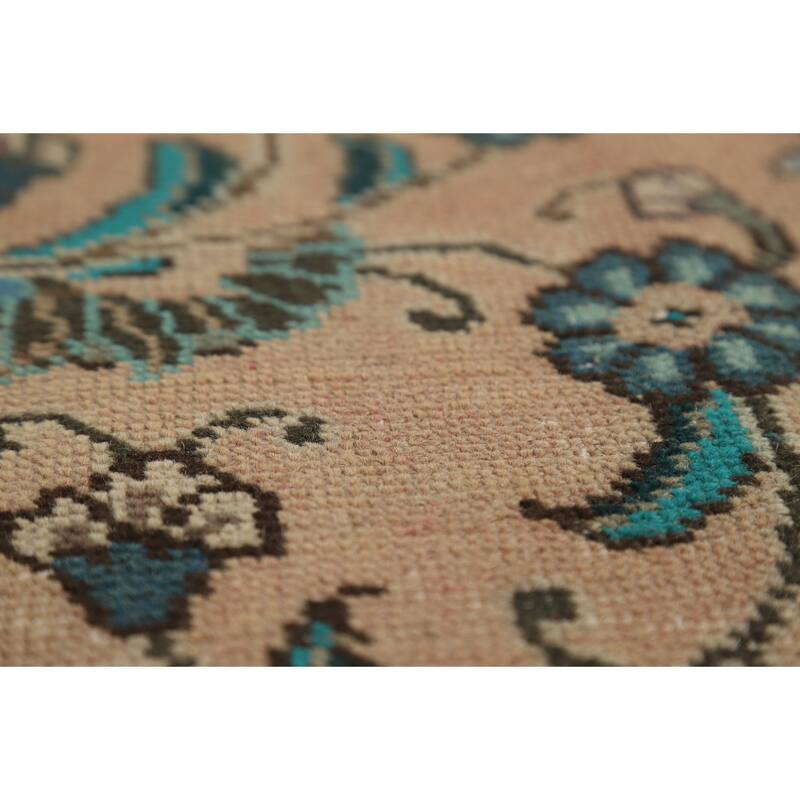 Floral Tabriz Persian Area Rug Hand-Knotted Wool Carpet - 9'6" x 12'8"