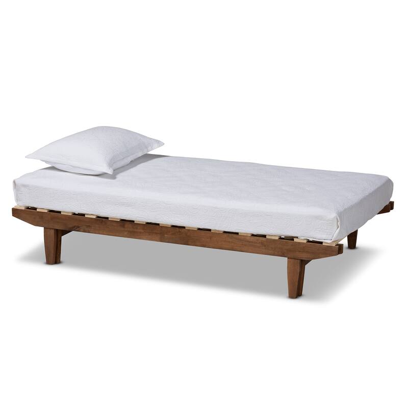 Hiro Modern and Contemporary Expandable Twin to King Bed Frame - Twin