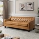 preview thumbnail 1 of 65, Mateo 82.28" Wide Transitional Genuine Leather Sofa with Nailhead Trim and Button-Tufted Back
