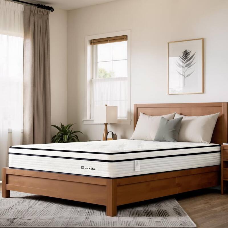 10 inch Medium Euro Top Gel Memory Foam Independent Bagged Spring Mattress in a Box