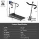 preview thumbnail 10 of 8, Goplus 1100W Folding Treadmill Electric Support Motorized Power