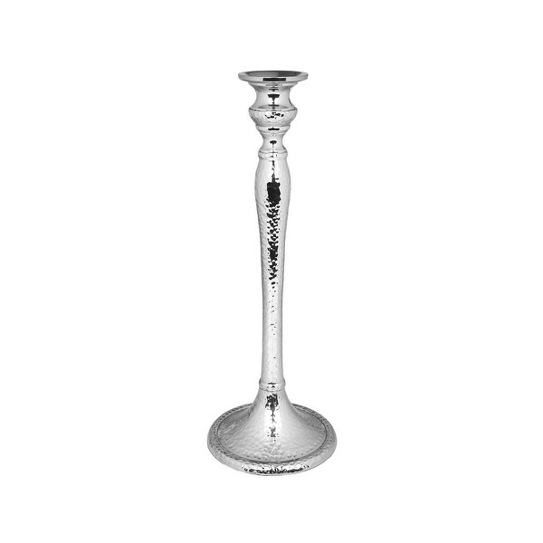 Nickel Candlestick - 12.25"H