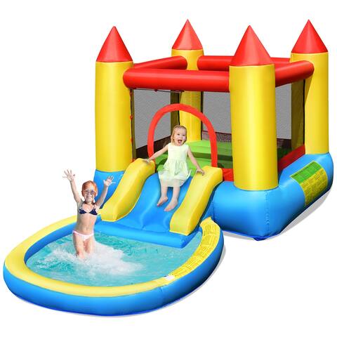 Costway Inflatable Bounce House Kids Slide Jumping Castle Bouncer w/
