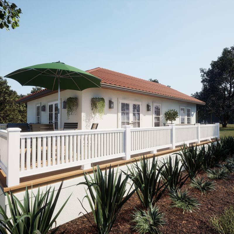 Endurathane 500 Series Square Baluster, Factory Primed Polyurethane
