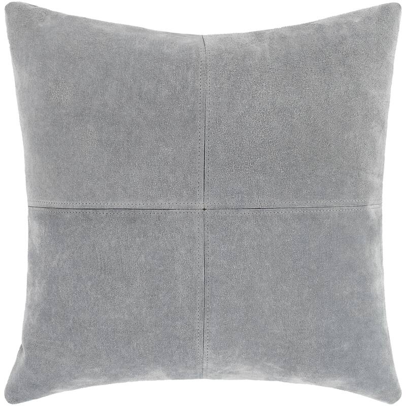 Rhiannen Suede Four Square Stiched Throw Pillow