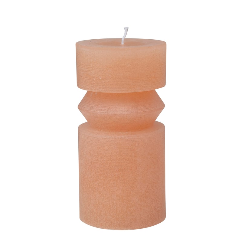 Unscented Totem Pillar Candle - Orange