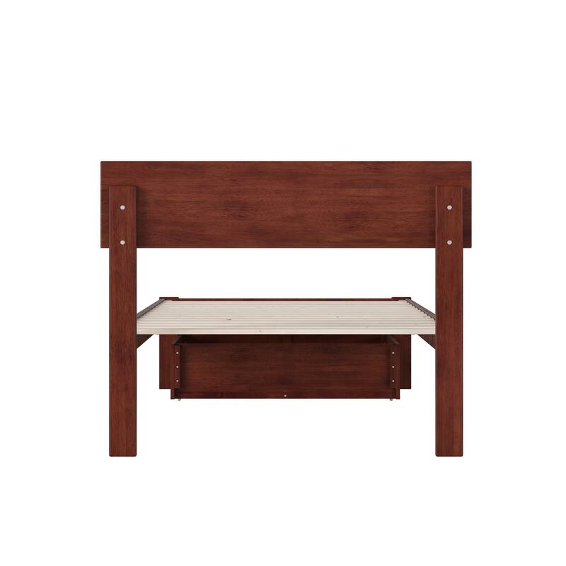 AFI Boston Platform Bed with Foot Drawer