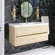 preview thumbnail 54 of 191, Wood Wall-Mounted Bathroom Vanity with Sink and Soft Close Drawers