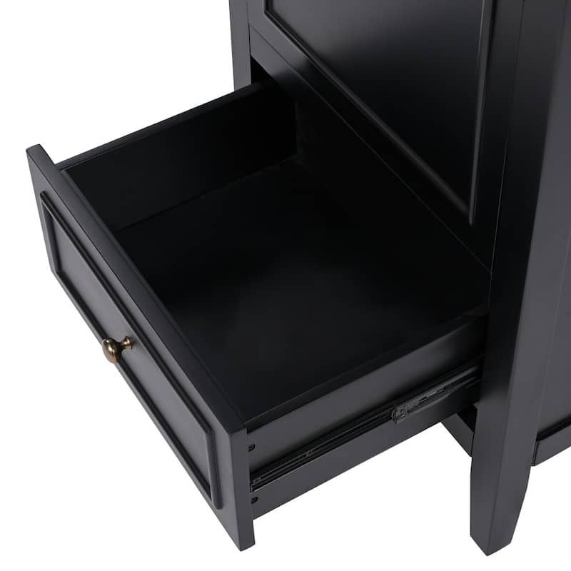 20" Bathroom Vanity with Sink with A Door, Door Shelf Storage,Adiustable Foot Pads and A Drawer