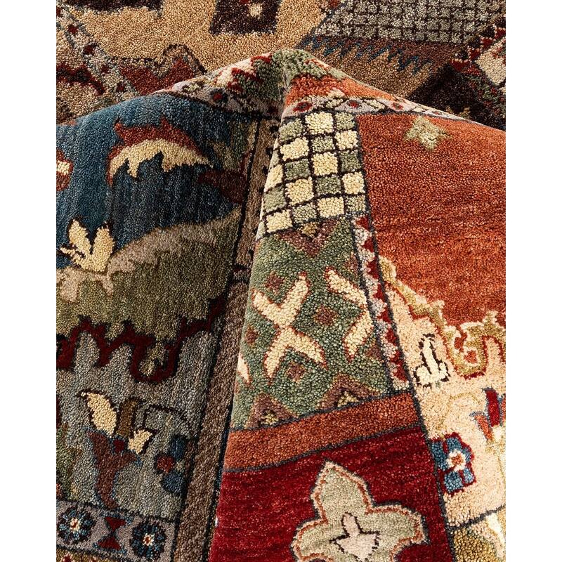 Patchwork One-of-a-Kind Hand-Knotted Area Rug, Beige - 8' 3" x 10' 3"