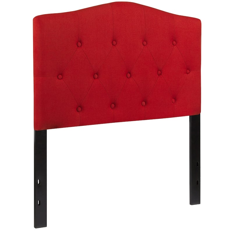 Arched Button Tufted Upholstered Headboard