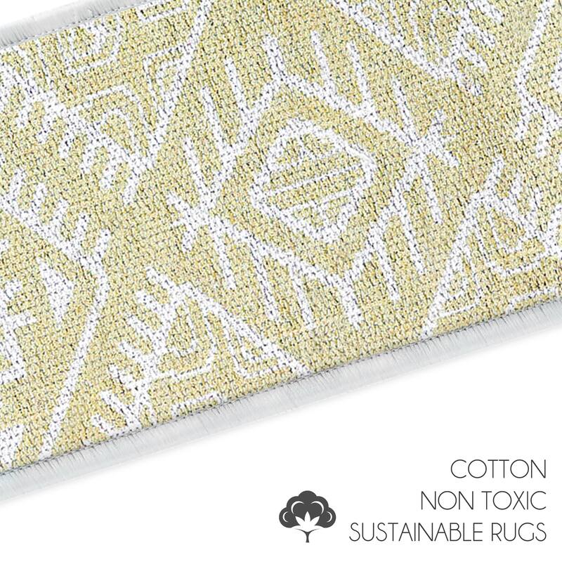 SussexHome Monument Design 9" X 28" Stair Treads - 70% Cotton Anti-Slip Carpet Strips for Stairs-with Double Adhesive Tape