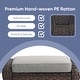 preview thumbnail 25 of 34, Outdoor Patio Ottoman with Seat Cushion