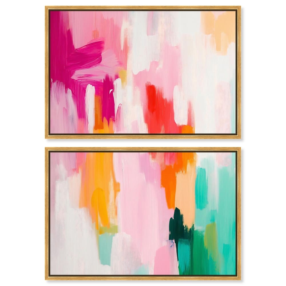 Playful Palette I Canvas Set of 2 by Art Remedy