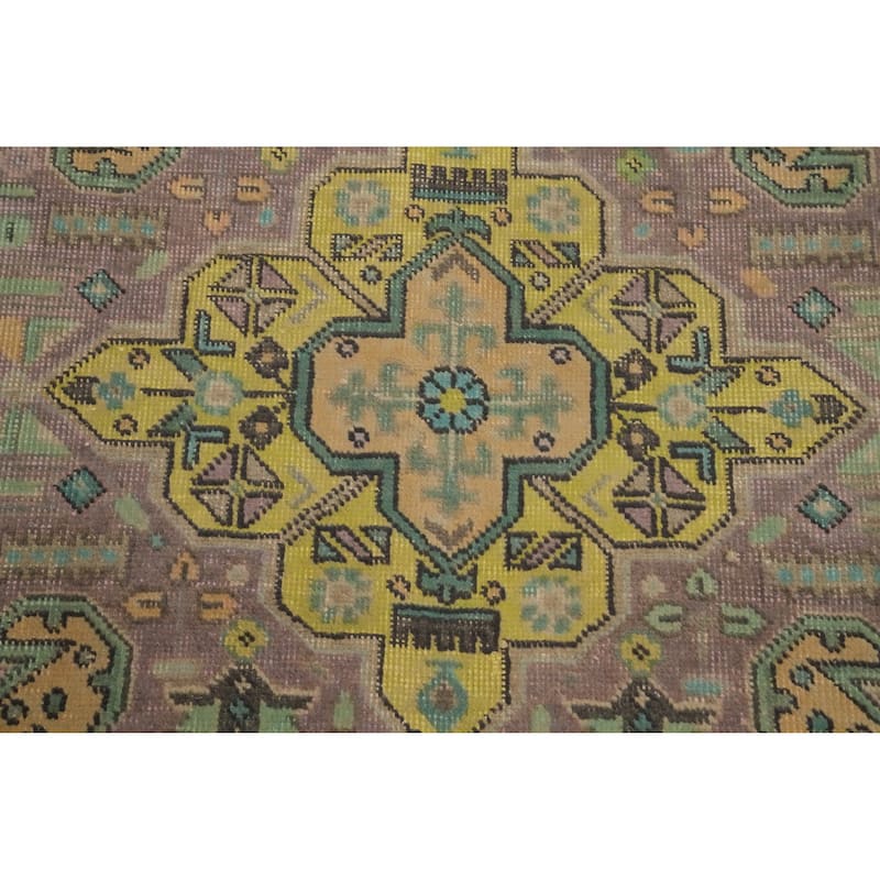 Hand Knotted Oriental 100% Wool Carpet Traditional Floral Oranges & Rust Tabriz Area Rug - 9' 9'' X 6' 5''