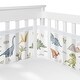 preview thumbnail 1 of 4, Sweet Jojo Designs + BreathableBaby Breathable Mesh Crib Liner Watercolor Dinosaur Dino Boy Animal Modern Jurassic - Multicolor