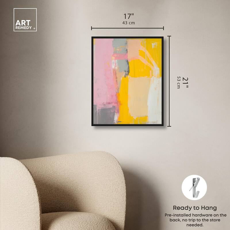 Tangerine Blush I Canvas by Art Remedy