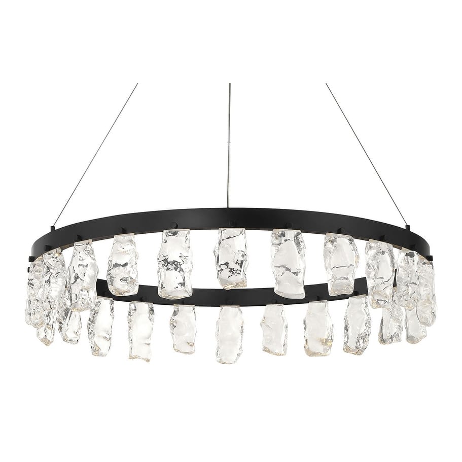 Kovacs P1497-L Artic Glacier 33" Wide LED Crystal Ring Chandelier