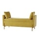 preview thumbnail 14 of 43, Angelus Modern 56''W Upholstered Flip Top Storage Bench withTwo Pillows and Arms by HULALA HOME