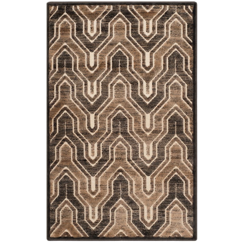 SAFAVIEH Paradise Kinneret Modern Viscose Rug - 2'7" x 4' - Soft Anthracite/Cream
