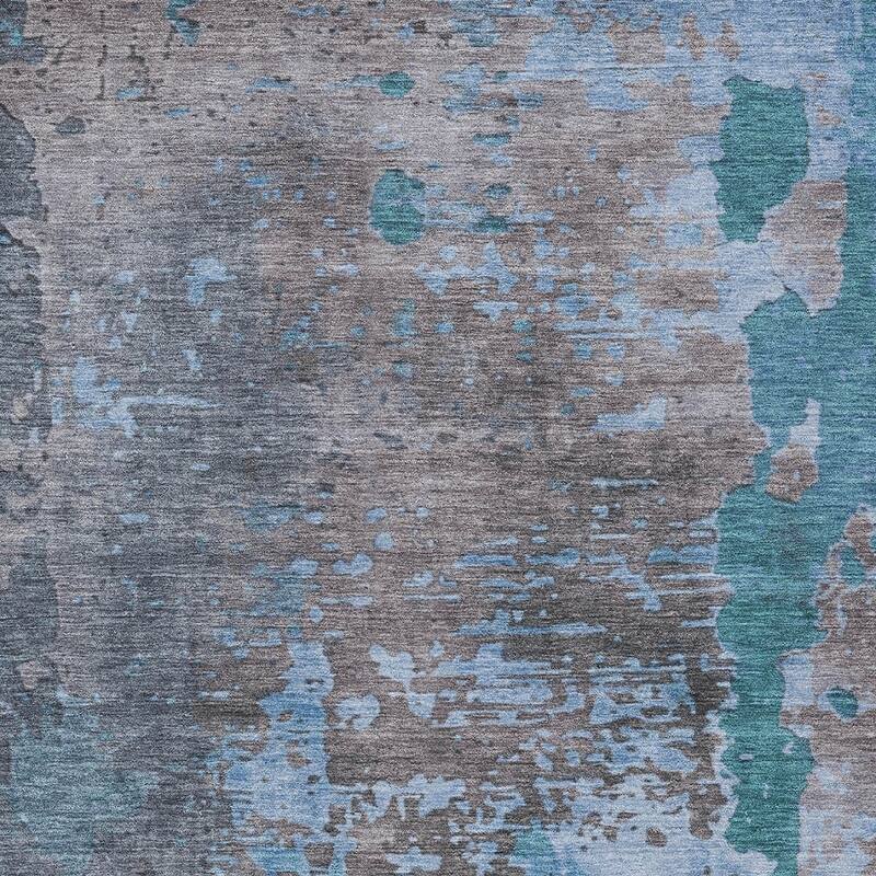 HomeRoots Abstract Transitional Rectangle Outdoor Rug