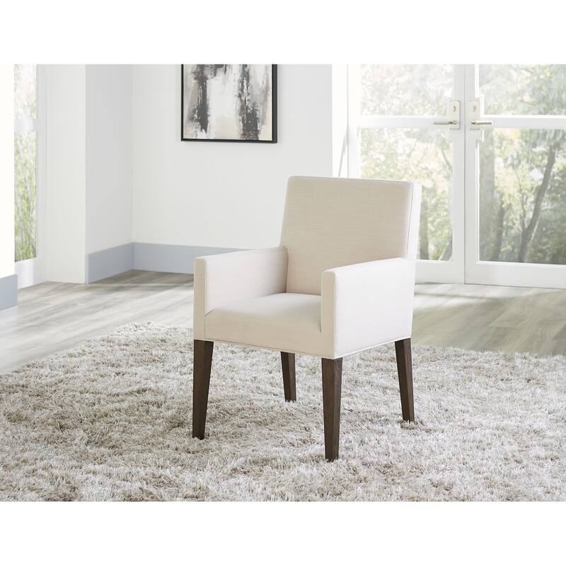 Modesto Upholstered Arm Chair in French Roast