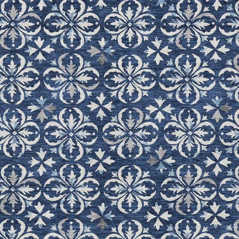 HomeRoots Floral Transitional Rectangle Outdoor Rug