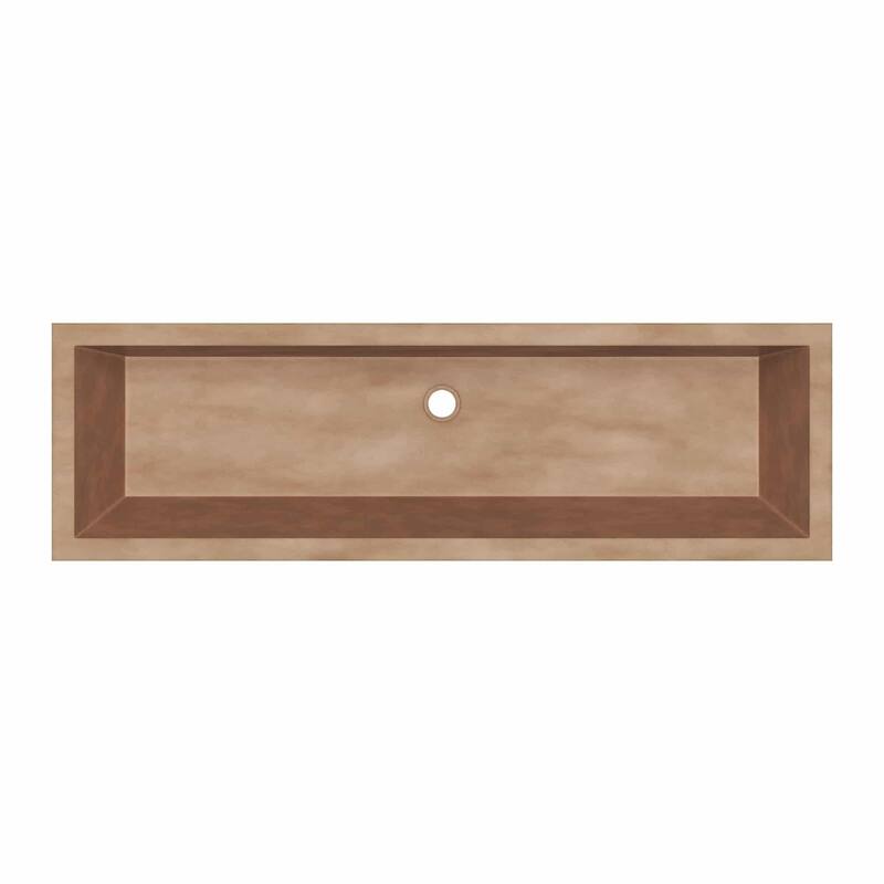 Arcata NativeStone drop-in Rectangular Bathroom Sink