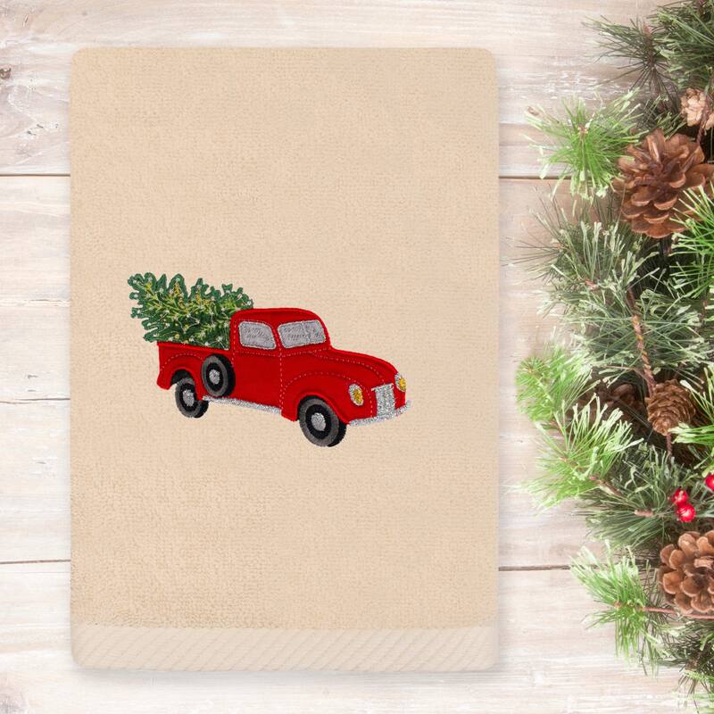 Authentic Hotel and Spa Christmas Truck Hand Towel