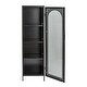 preview thumbnail 51 of 51, Solstice Metal Cabinet with 3 Adjustable Storage Shelves and Arched Glass Door