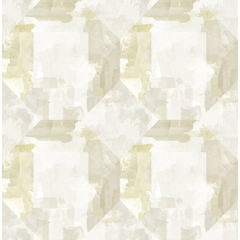 A-Street Prints Perrin Olive Gem Geometric Wallpaper