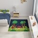 preview thumbnail 8 of 7, Nourison Imagination Indoor only Blue Camping Site Graphic Area Rug