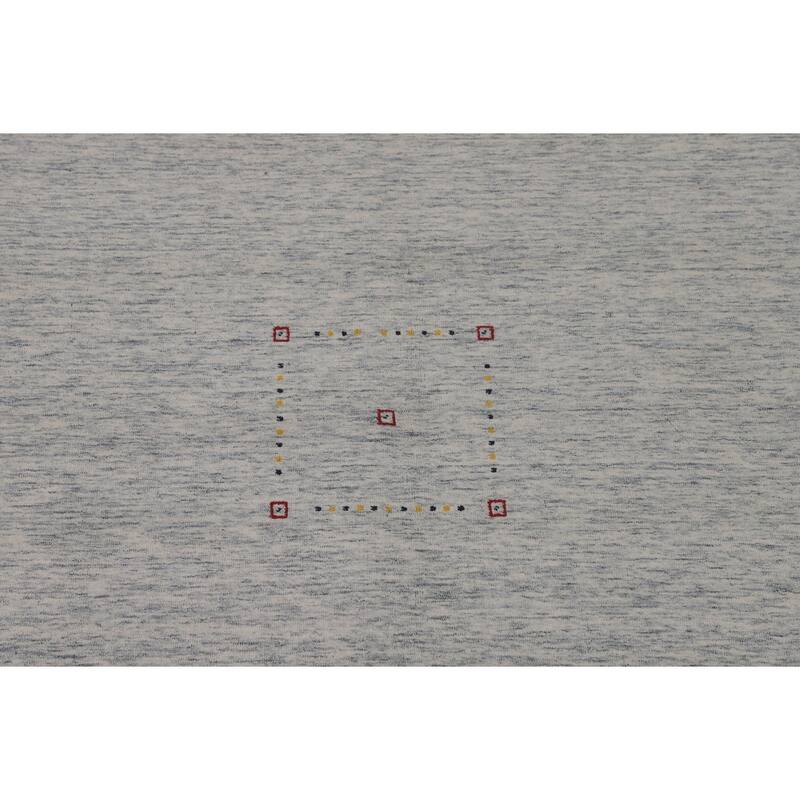 Gabbeh Indian Area Rug Handmade Wool Carpet - 9'1"x 11'8"