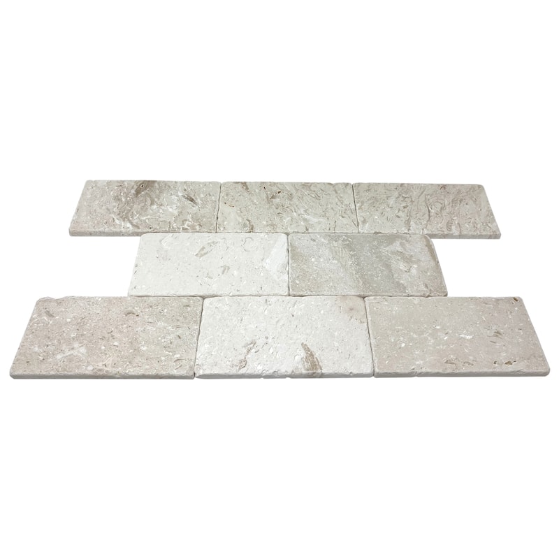 Fresca Limestone 3" x 6" Tumbled Tile