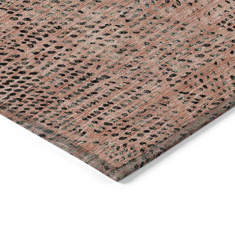 HomeRoots Geometric Transitional Rectangle Outdoor Rug