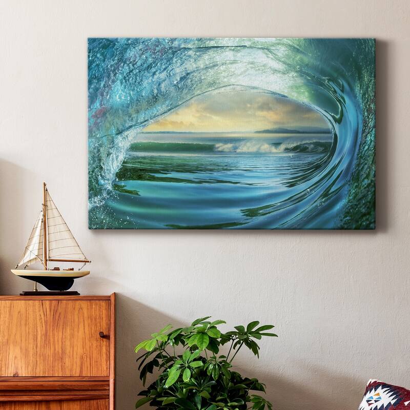 Big Wave Premium Gallery Wrapped Canvas - Ready to Hang
