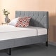 preview thumbnail 14 of 65, VECELO Upholstered Kids Bed Frame with Diamond Tufted Headoard,Twin Size Bed Set of 2