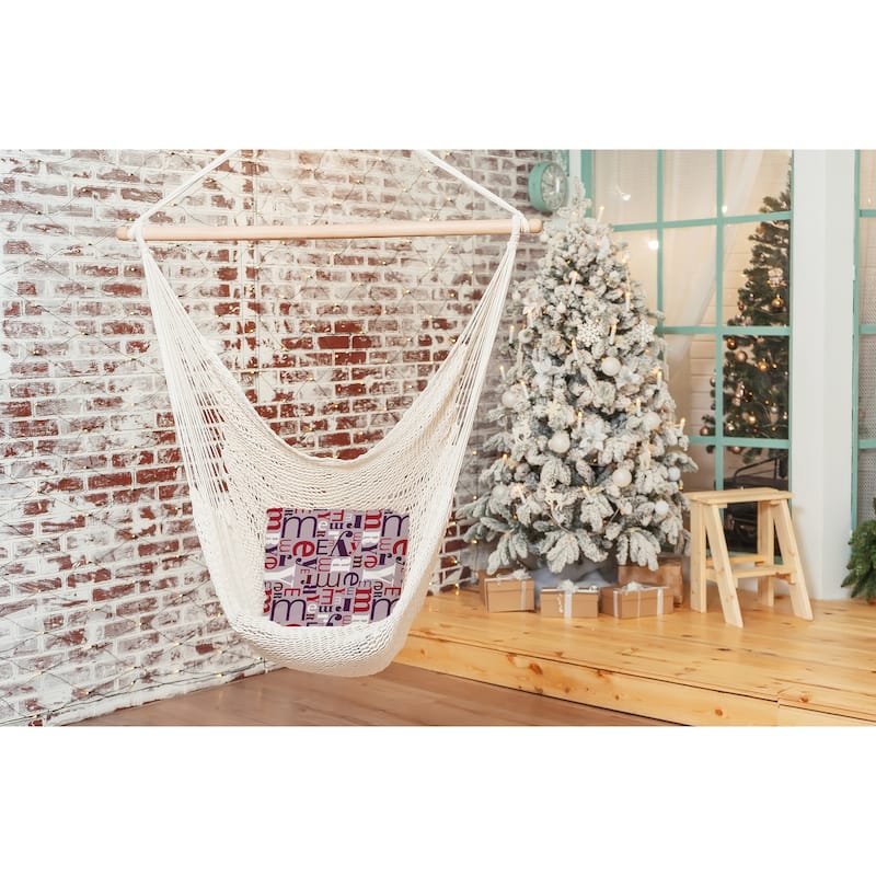 Crazy Merry Christmas Soft Spun Polyester Indoor/Outdoor Throw Pillow