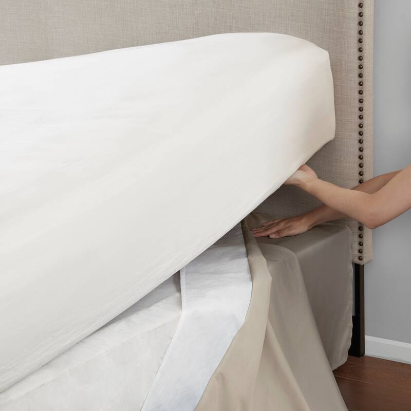 Madison Park Simple Fit Wrap Around Adjustable 26-inch Drop Bedskirt