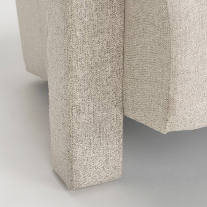 Sovereign Beige Fully Upholstered Accent Chair - 28.2"W x 34.7"D x 29.5"H